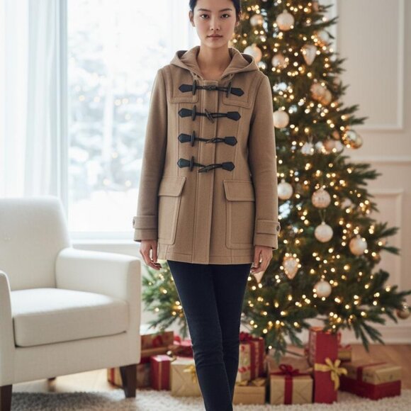 100% Authentic Burberry Blackwell wool duffle Coat New Camel - Picture 15 of 15